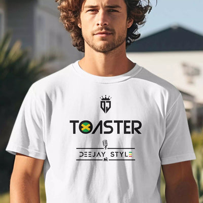 T-shirt Reggae Toaster blanc par Jahman