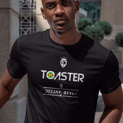 T-shirt Reggae Toaster noir par Jahman