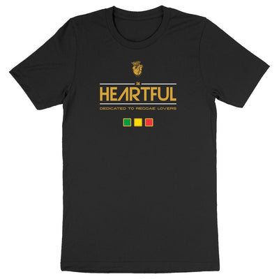 T-shirt Reggae Heartful noir par Jahman